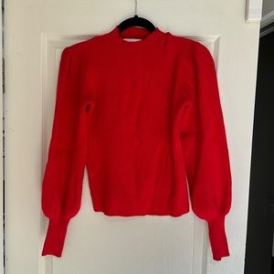 LINE + DOT anthropology red sweater size XS